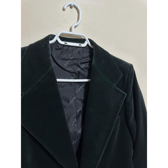 90s Yves Saint Laurent Velvet Blazer Jacket Size Small - Picture 3 of 7